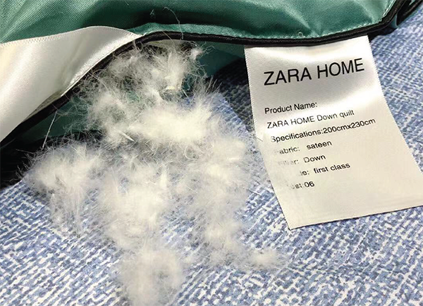 Ruột chăn lông vũ Zara 03