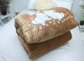 Chăn lông thỏ cao cấp màu be