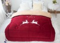 Chăn lông thỏ cao cấp màu đỏ#2