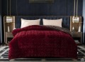 Chăn lông cừu Pháp Nicolas Đỏ Cherry NCL2013#2