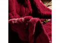Chăn lông cáo Nicolas màu đỏ mận LCA2102#6
