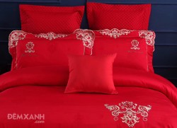 Bộ chăn ga gối Singapore Đế Vương 8-10 món DV1018#6