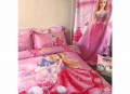 Chăn ga gối Olympia hoạt hình OHH2048 Công chúa hồng#4