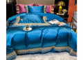 Bộ chăn ga gối lụa Singapore luxury 6 món  LSL2116