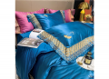 Bộ chăn ga gối lụa Singapore luxury 6 món  LSL2116#12