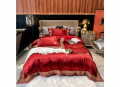 Bộ chăn ga gối lụa Singapore luxury 6 món  LSL2118