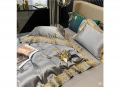 Bộ chăn ga gối lụa Singapore luxury 6 món  LSL2119#1