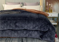 Chăn lông cừu Pháp Nicolas  xám đen NCL2108#2