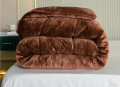Chăn lông cừu Pháp Nicolas nâu da bò NCL2109#7