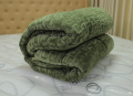 Chăn lông cừu xuất khẩu Olympia chữ vạn màu xanh cốm#10