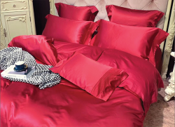 Bộ chăn ga gối lụa Singapore luxury 6 món  LSL2001#6