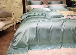 Bộ chăn ga gối lụa Singapore luxury 6 món  LSL2002#8