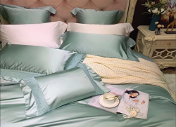 Bộ chăn ga gối lụa Singapore luxury 6 món  LSL2002#7