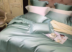 Bộ chăn ga gối lụa Singapore luxury 6 món  LSL2002#5