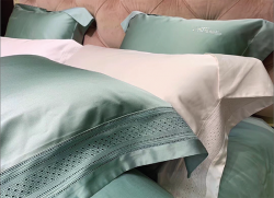 Bộ chăn ga gối lụa Singapore luxury 6 món  LSL2002#3