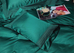 Bộ chăn ga gối lụa Singapore luxury 6 món  LSL2003#4