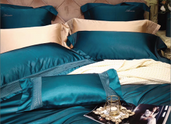 Bộ chăn ga gối lụa Singapore luxury 6 món  LSL2004#6