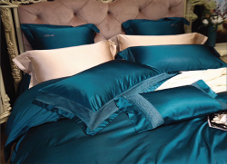 Bộ chăn ga gối lụa Singapore luxury 6 món  LSL2004#4