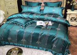 Bộ chăn ga gối lụa Singapore luxury 6 món  LSL2005#8