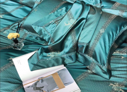 Bộ chăn ga gối lụa Singapore luxury 6 món  LSL2005#2