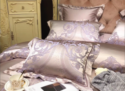 Bộ chăn ga gối lụa Singapore luxury 6 món  LSL2006#4