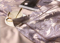 Bộ chăn ga gối lụa Singapore luxury 6 món  LSL2006#3