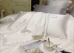 Bộ chăn ga gối lụa Singapore luxury 6 món  LSL2007#5