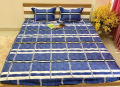 Bộ ga chun Olympia chần vải Cotton Hàn 04#1