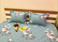Bộ ga chun Olympia chần vải Cotton Hàn 20#3