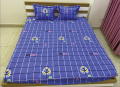 Bộ ga chun Olympia chần vải Cotton Hàn 25