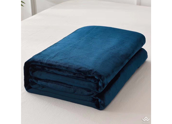  Chăn lông tuyết Blanket 2.5kg xanh coban