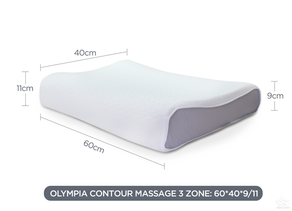 Gối cao su Olympia Contour Massage 3 vùng
