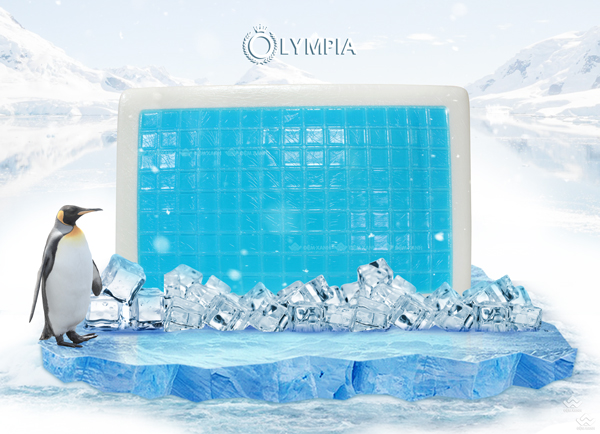 Gối gel mát Olympia oval 40x60