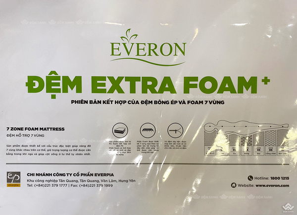 Đệm Foam Everon Extra foam