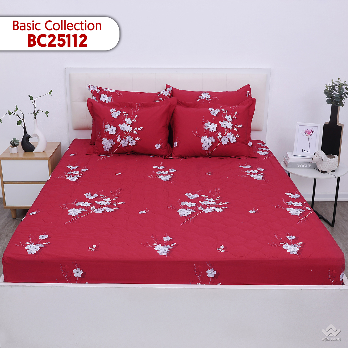 Chăn ga gối Sông Hồng Basic Cotton BC25112