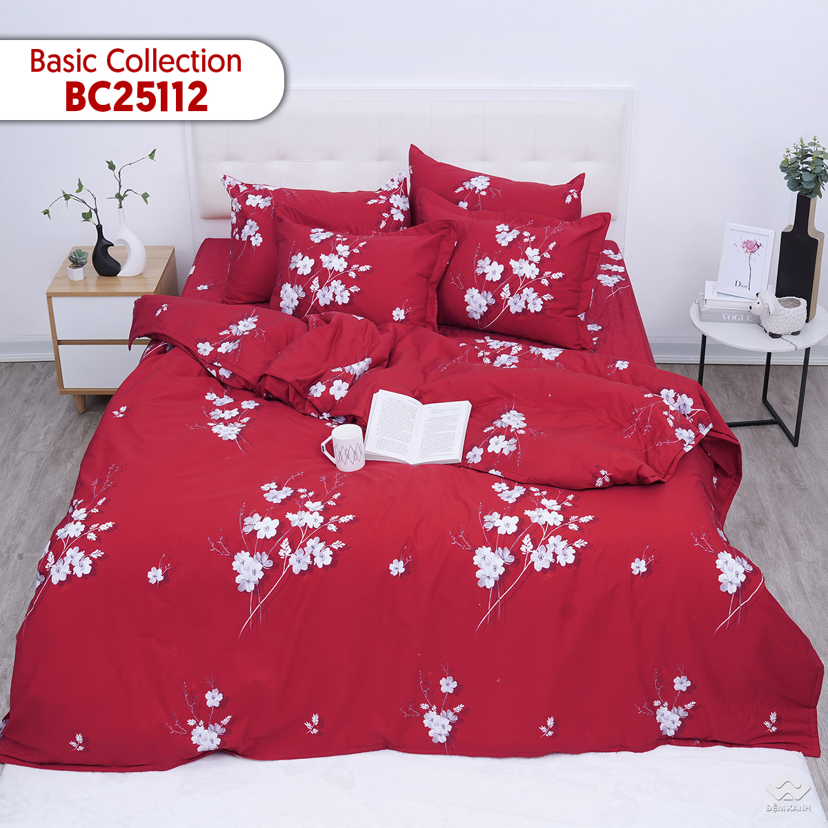 Chăn ga gối Sông Hồng Basic Cotton BC25112
